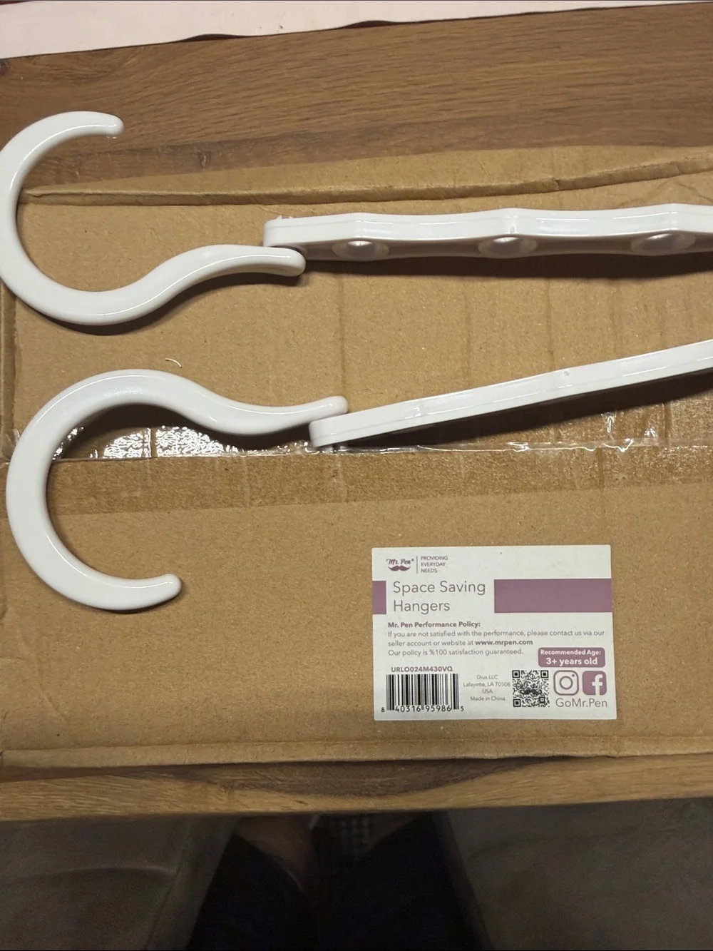 Space Saving Hangers - White by